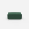 Pouf in green from the front