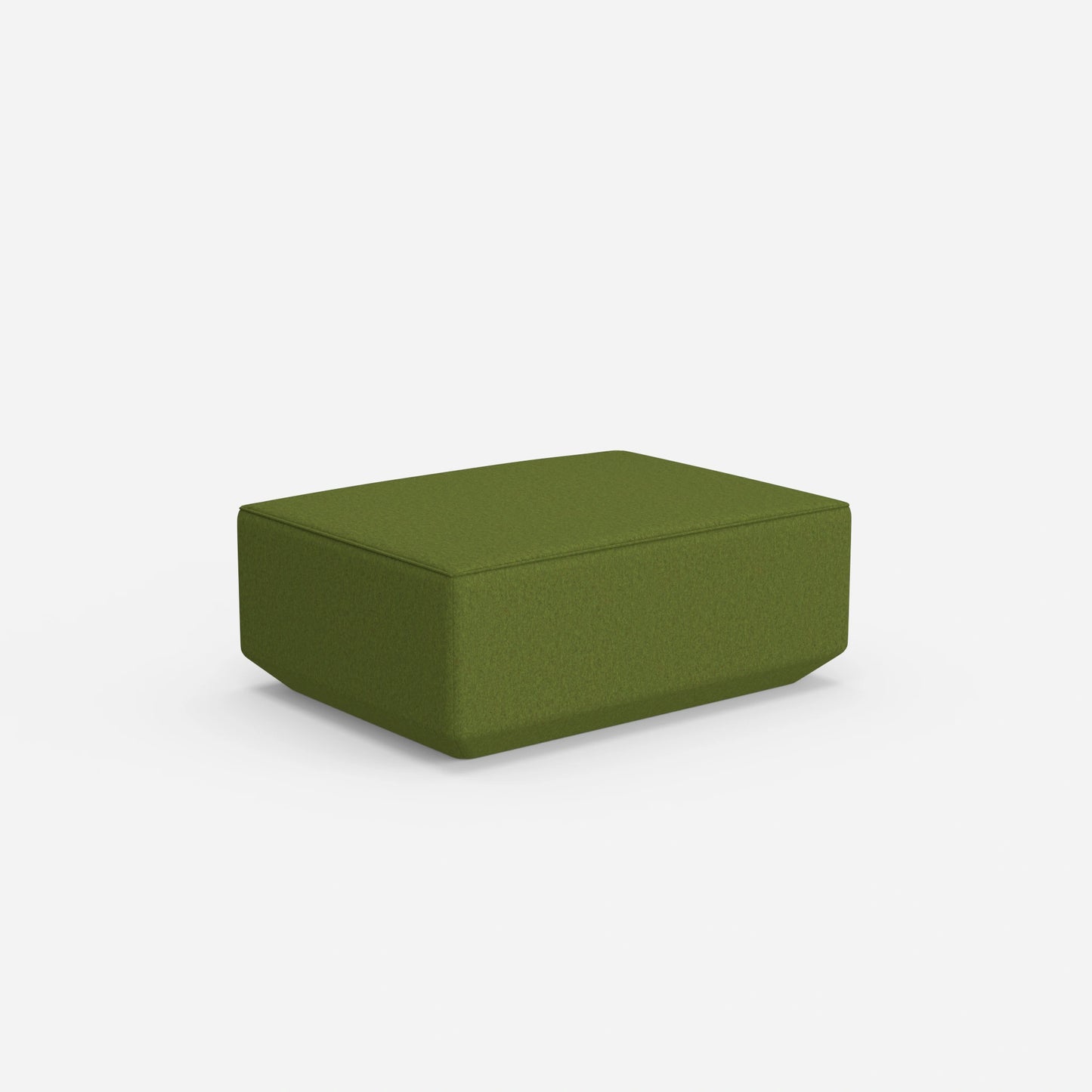 Pouf in green from behind