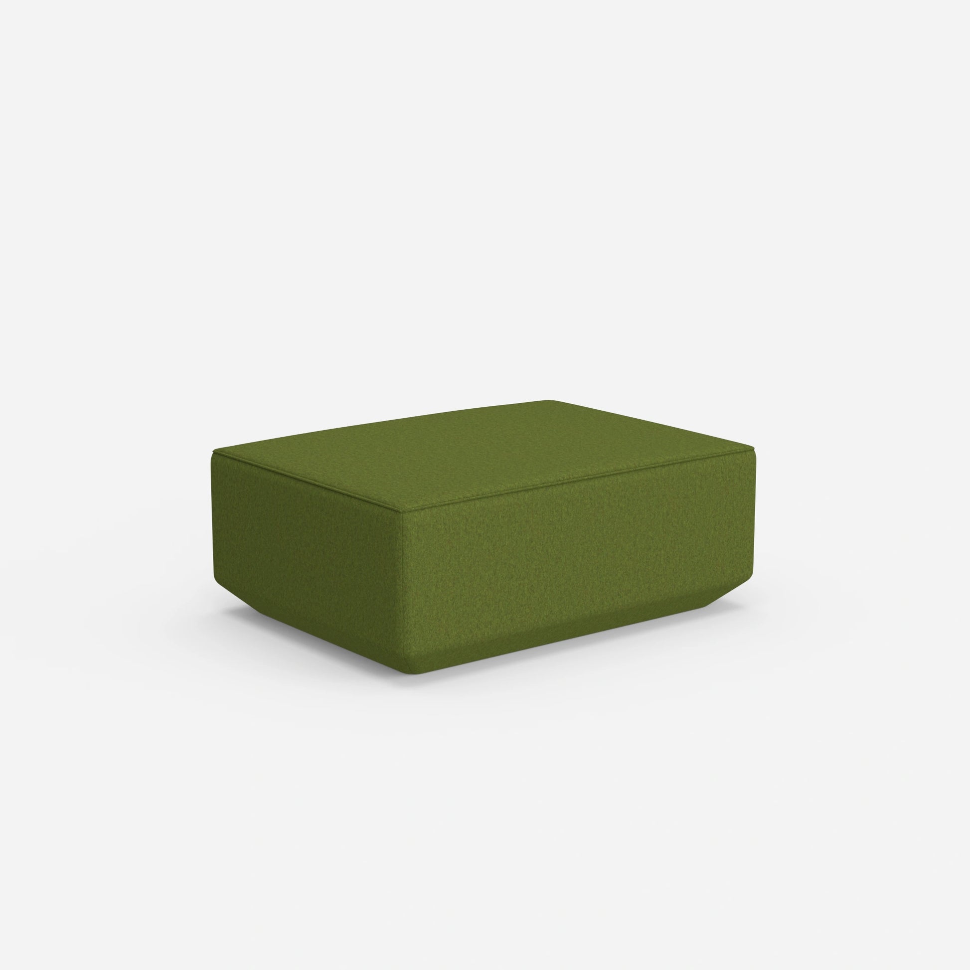 Pouf in green from behind