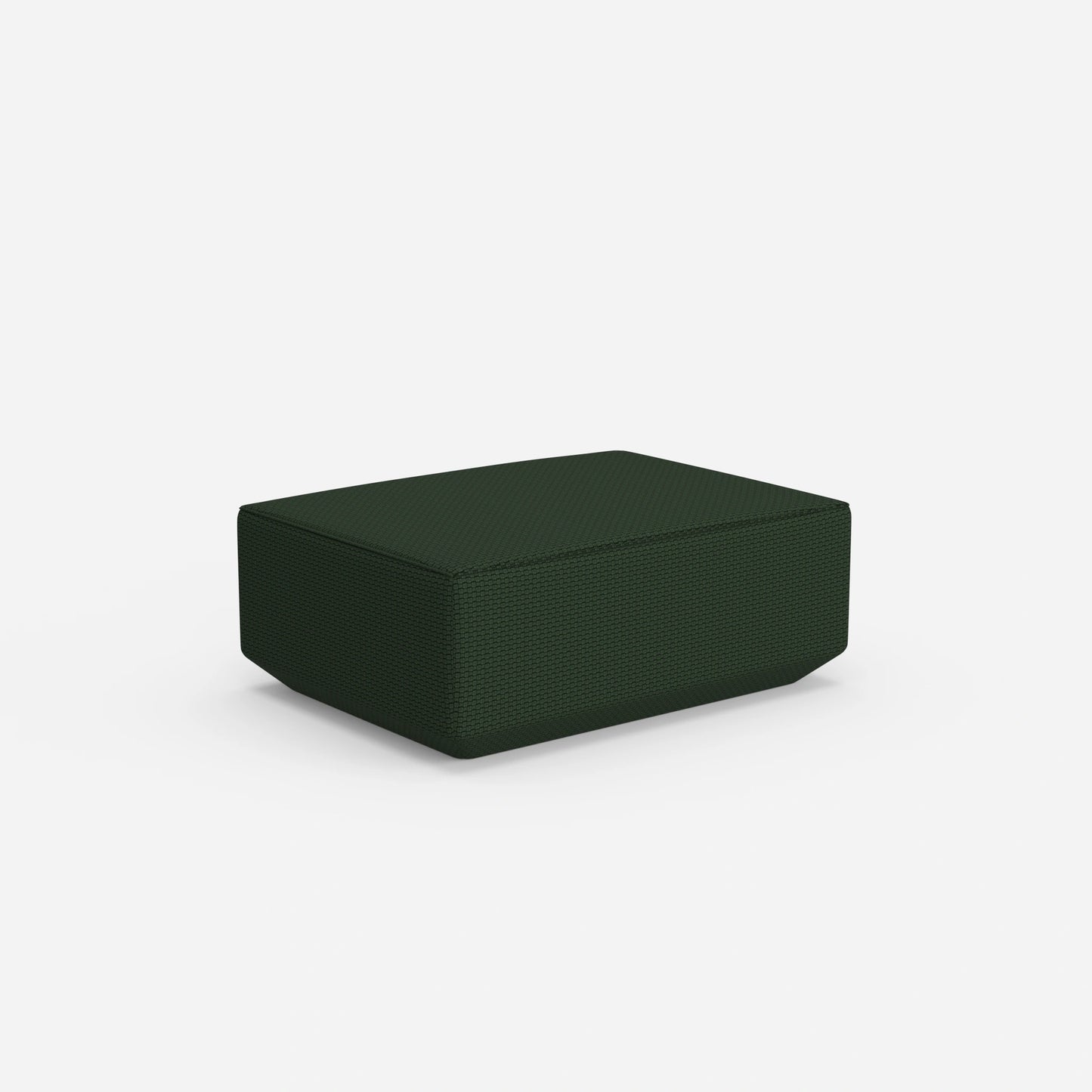 Pouf in green from behind