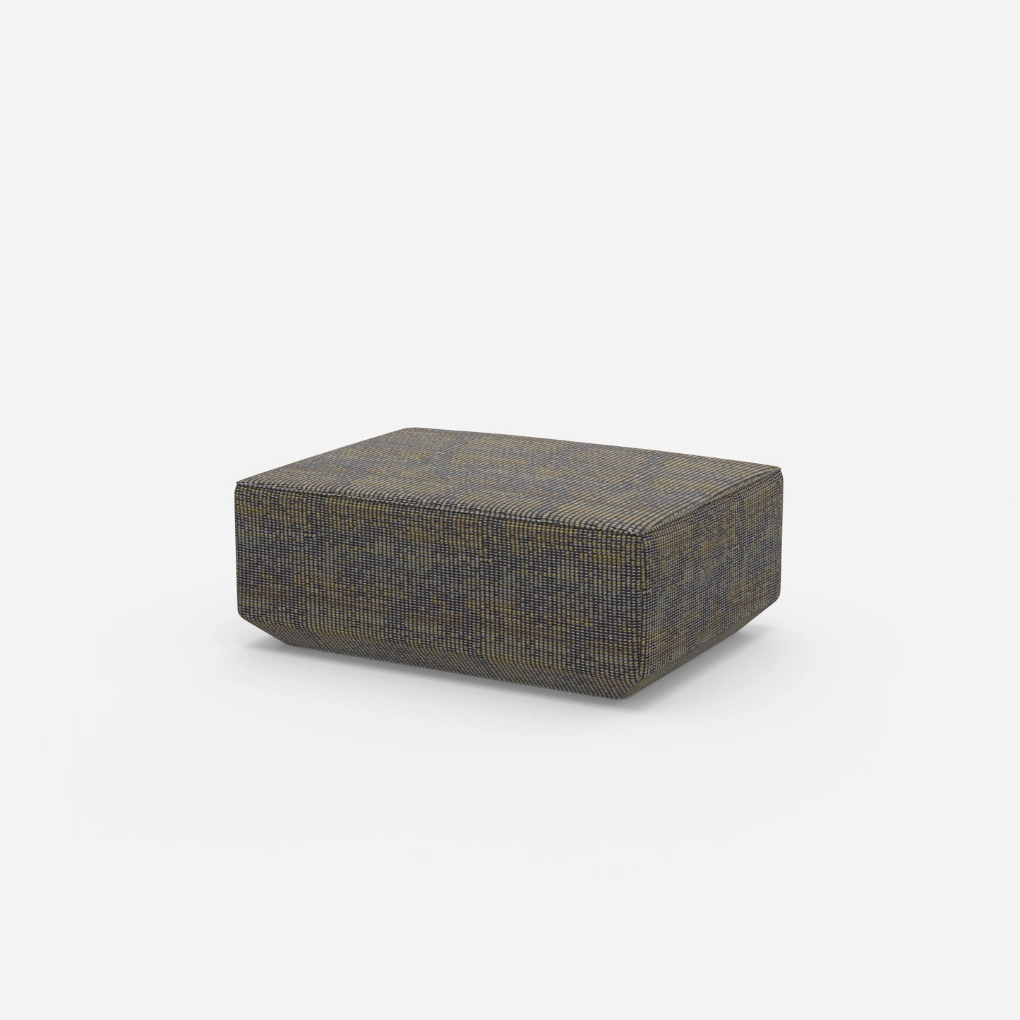 Pouf in green from the side