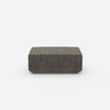 Pouf in green from the front