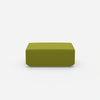 Pouf in green from the front