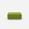Pouf in green from the front