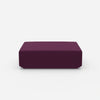 Pouf in purple from the front
