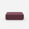 Pouf in purple from the front