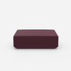 Pouf in purple from the front
