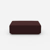 Pouf in purple from the front