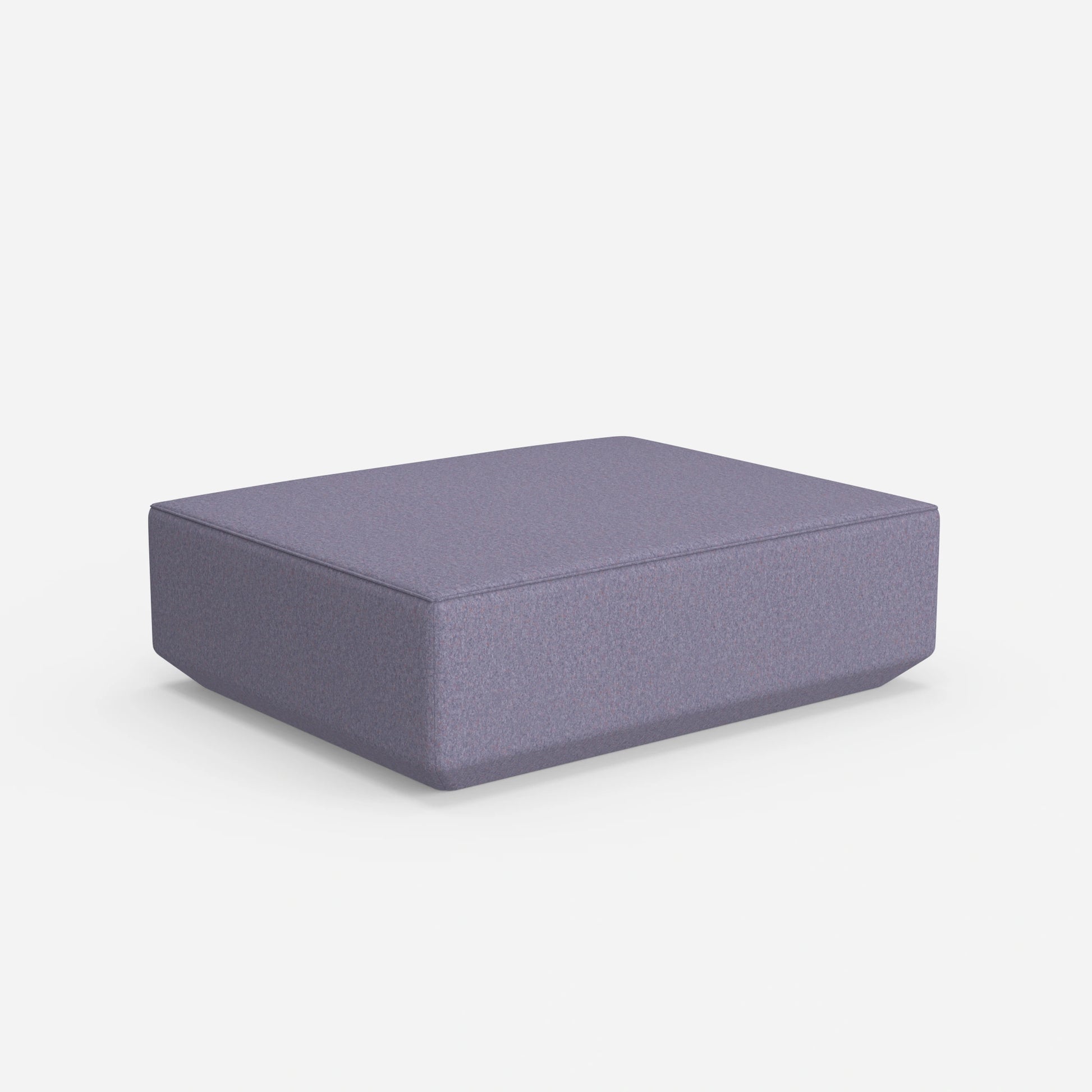 Pouf in purple from behind