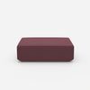 Pouf in purple from the front