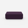 Pouf in purple from the front