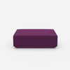 Pouf in purple from the front
