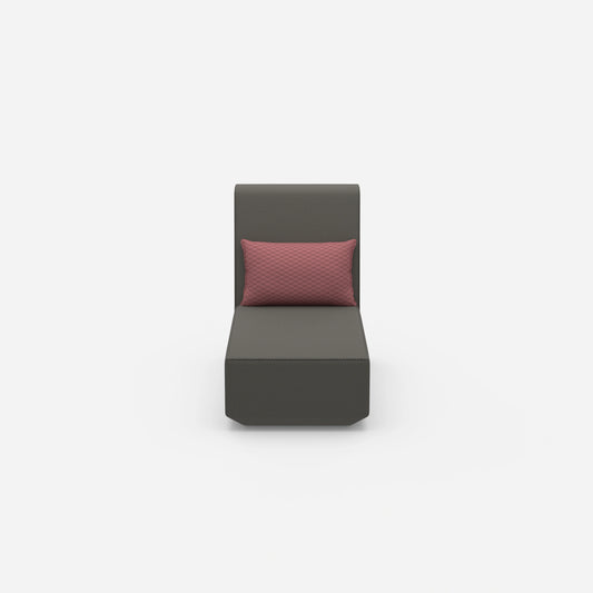 Recamiere for small rooms modular from the front