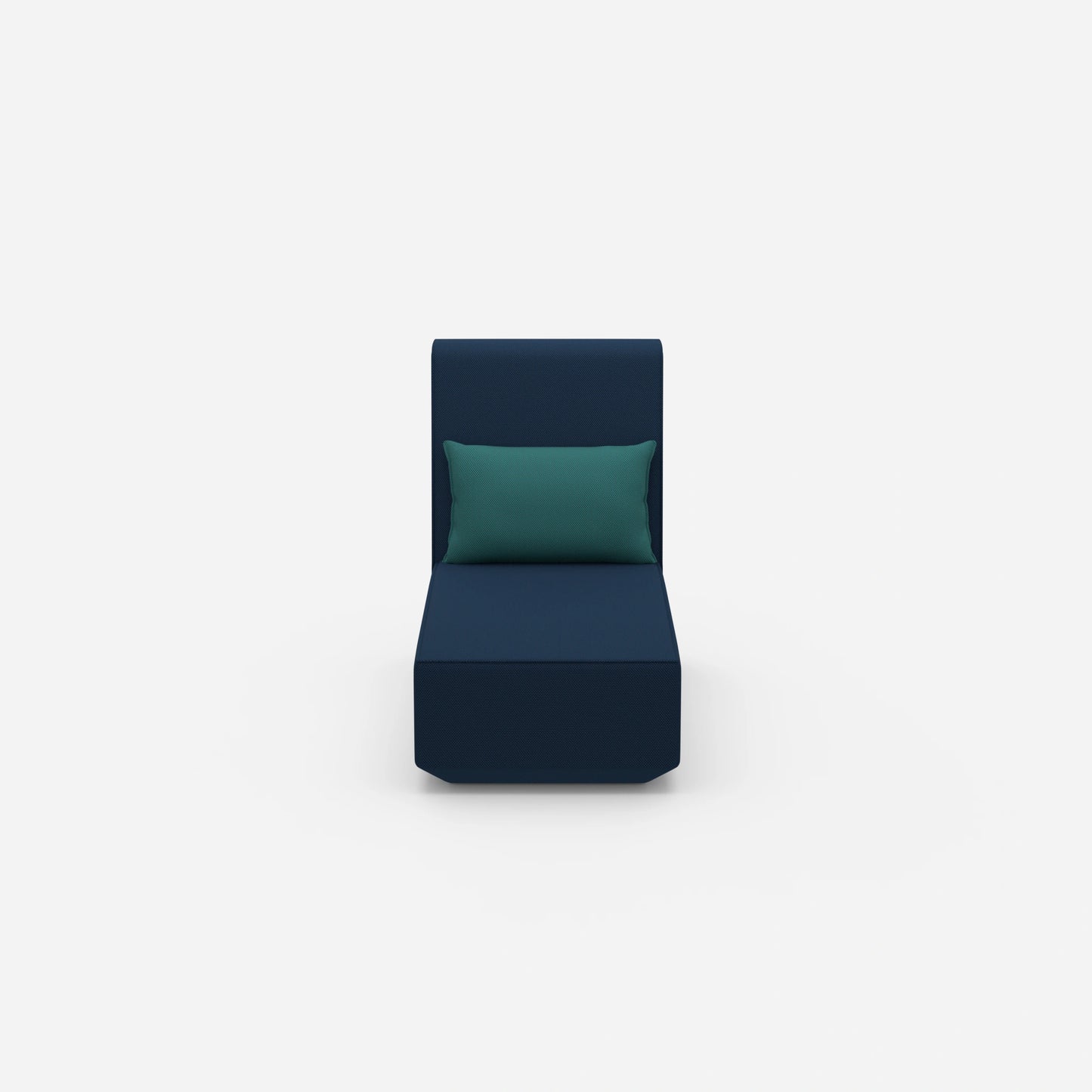 Recamiere for small rooms modular from the front