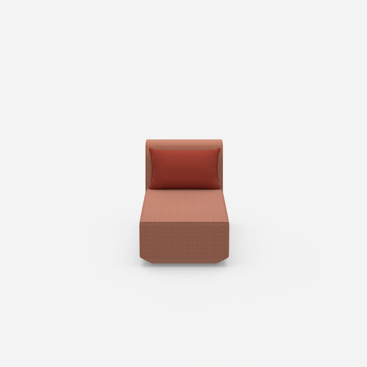 Recamiere for small rooms from the front