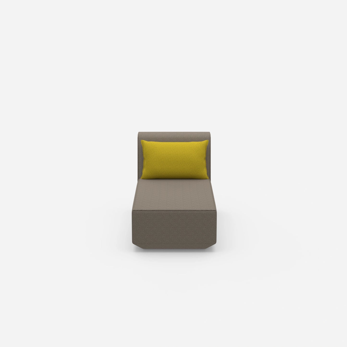 Recamiere for small rooms from the front