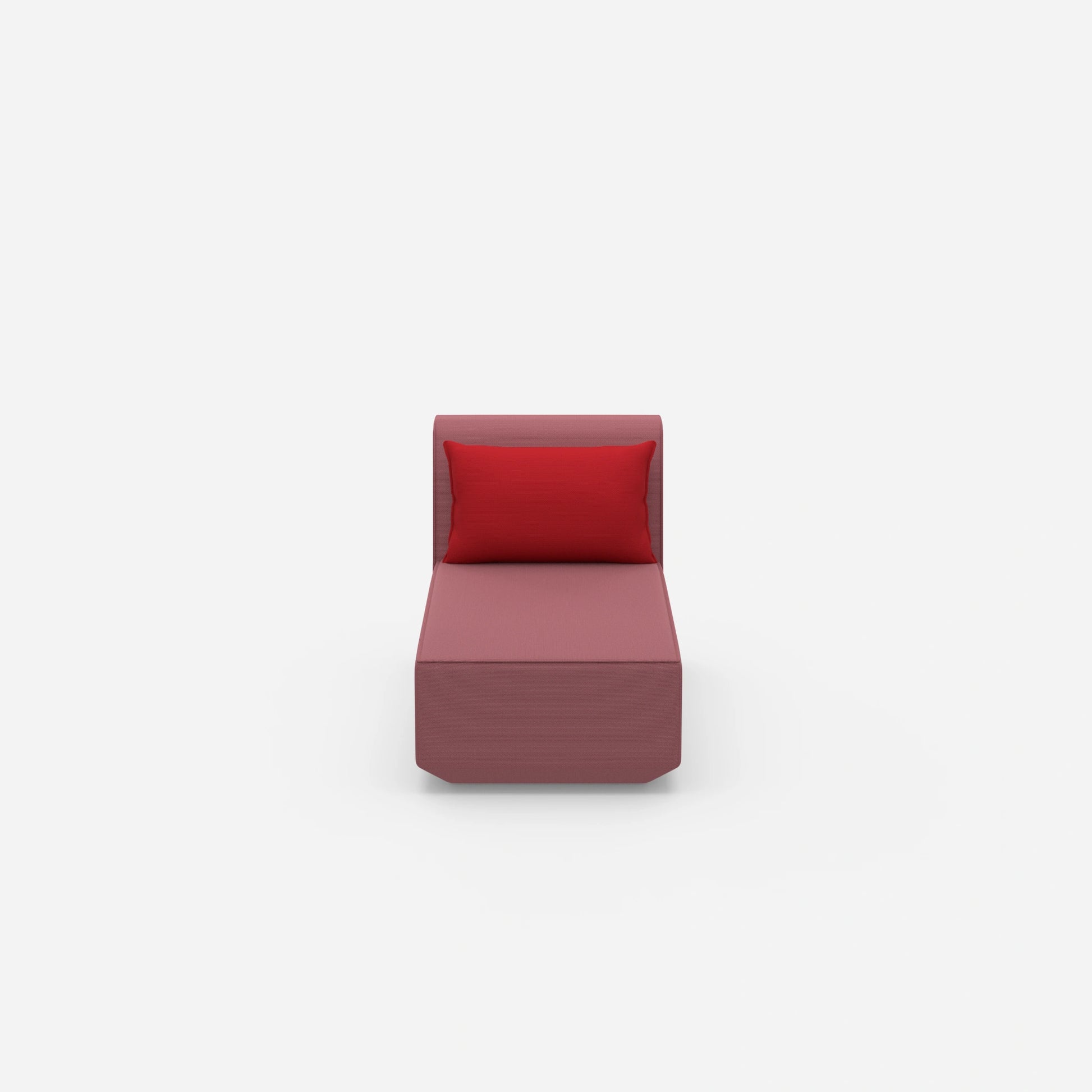 Recamiere for small rooms from the front