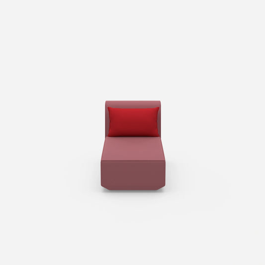 Recamiere for small rooms from the front