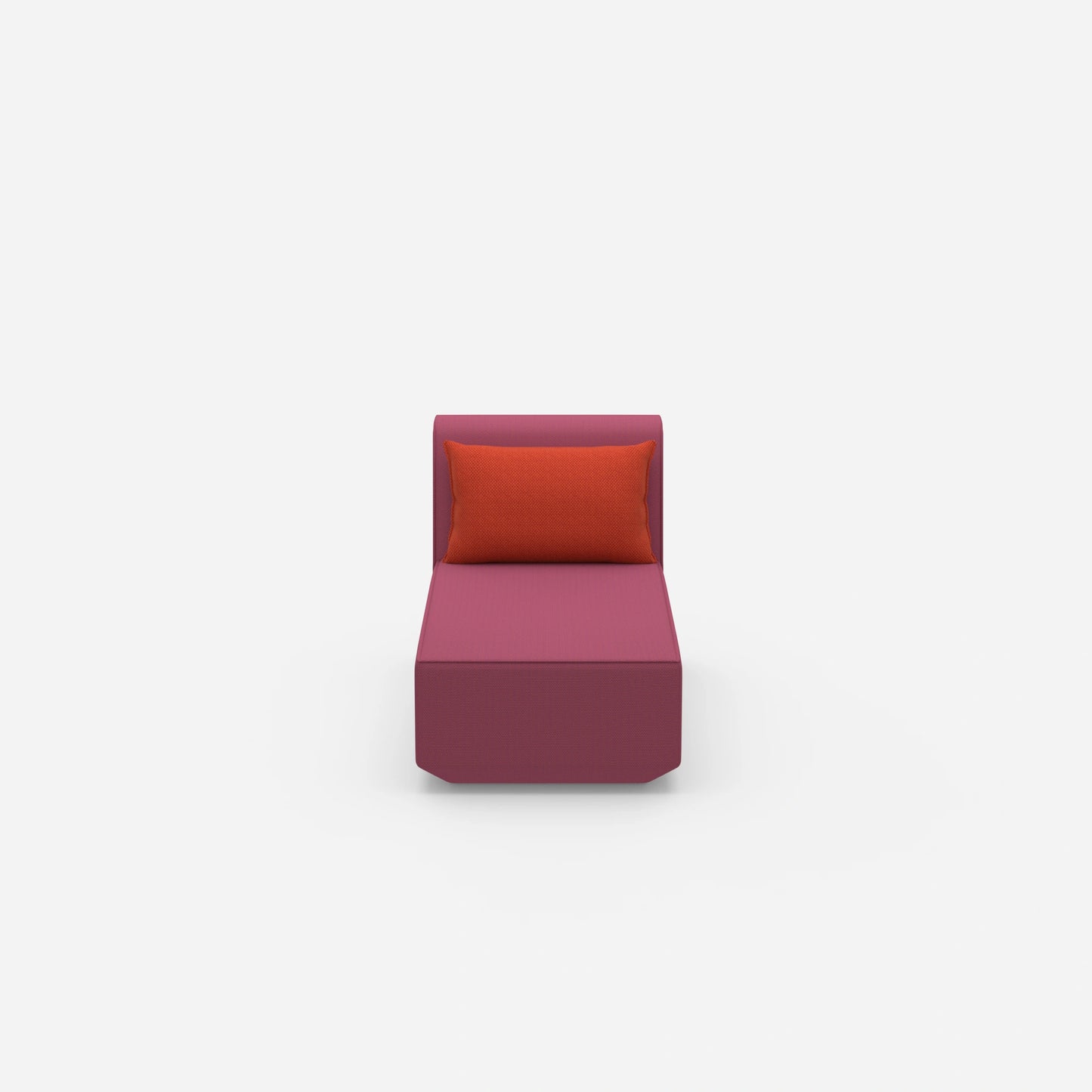 Recamiere for small rooms from the front