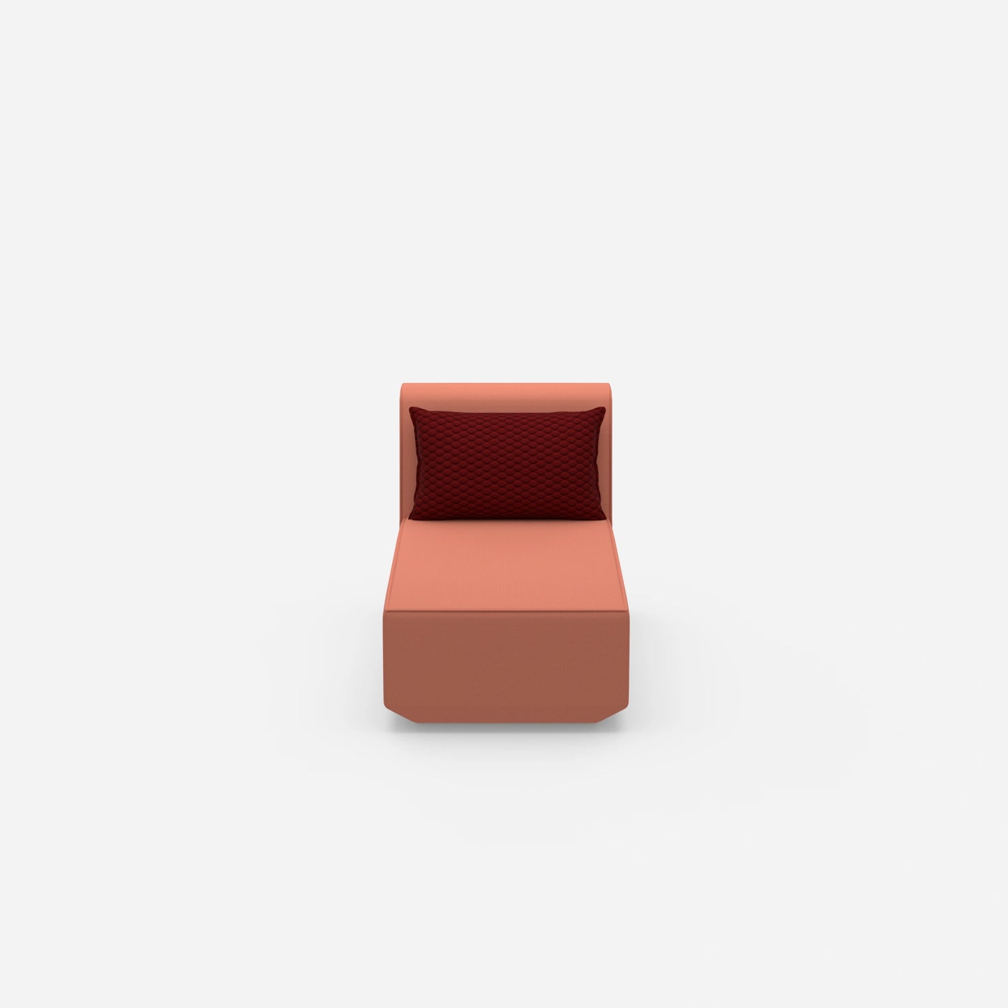 Recamiere for small rooms from the front