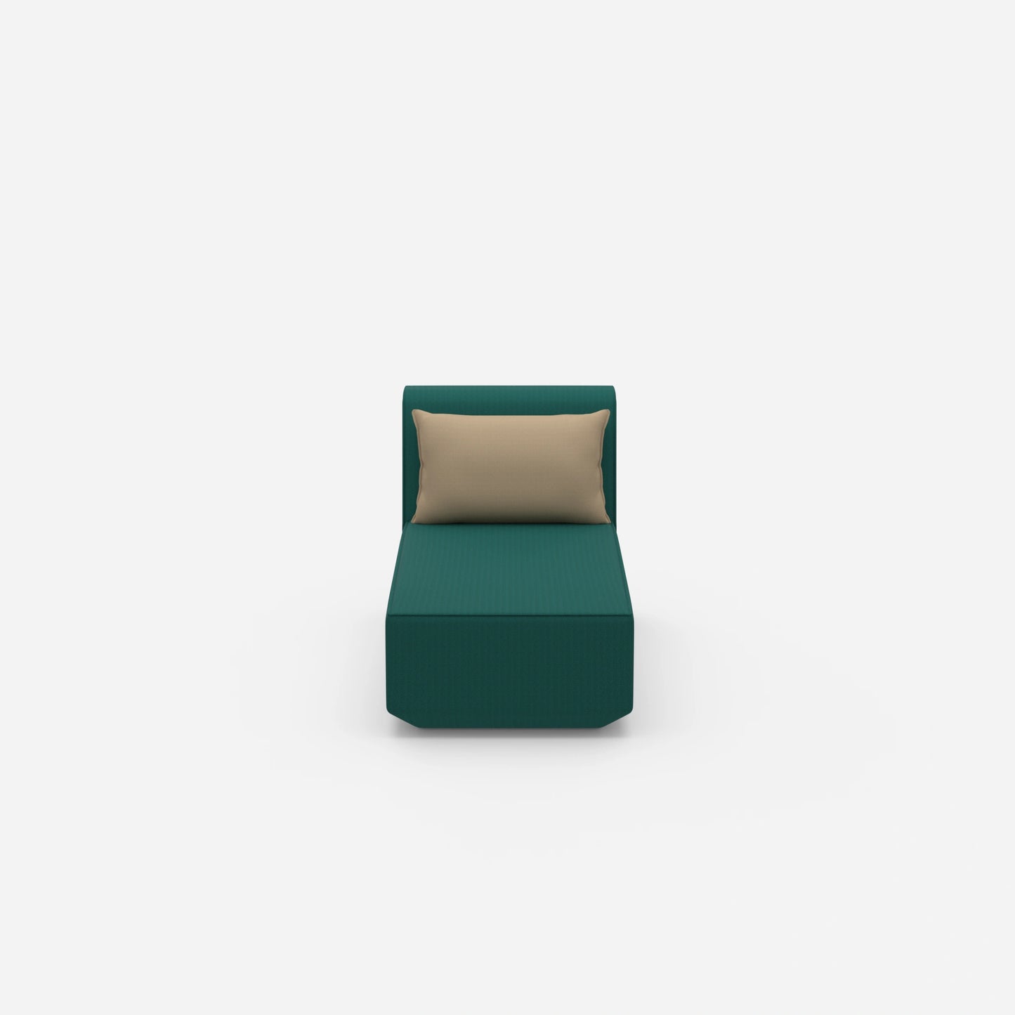 Recamiere for small rooms from the front