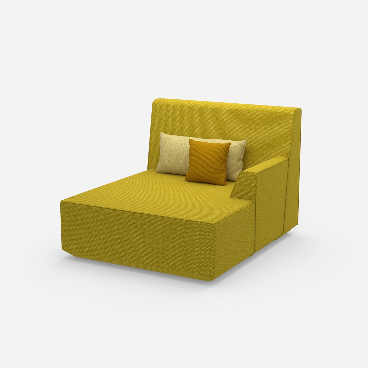 Recamiere for two people from the side