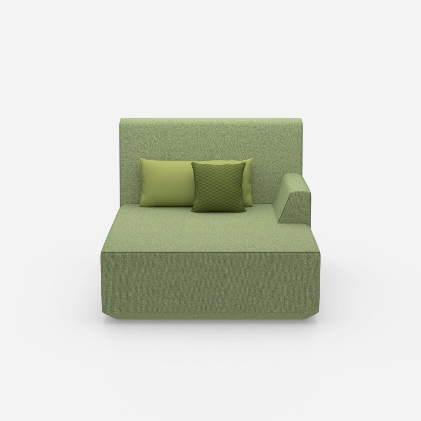 Recamiere for two people from the front