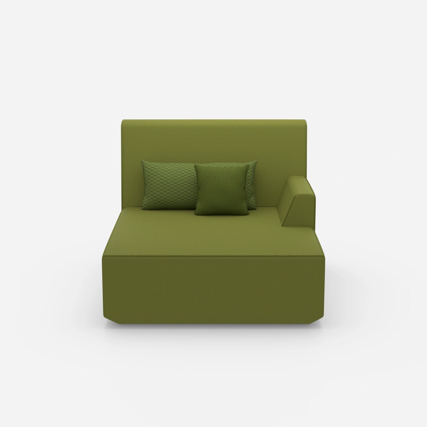 Recamiere for two people from the front