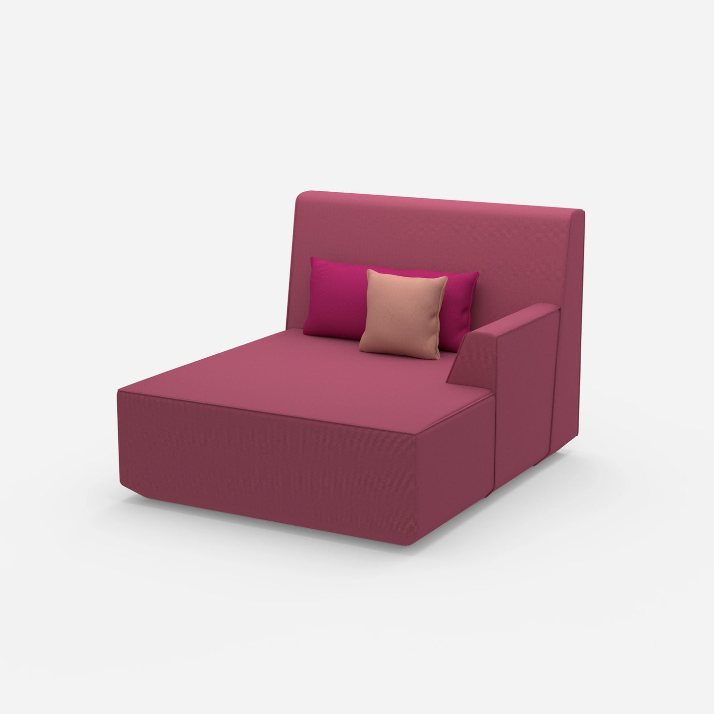 Recamiere for two people from the side