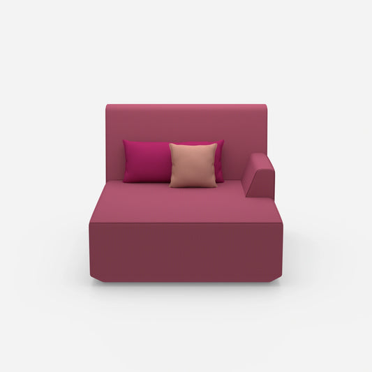 Recamiere for two people from the front