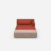 Recamiere for sleeping from the front