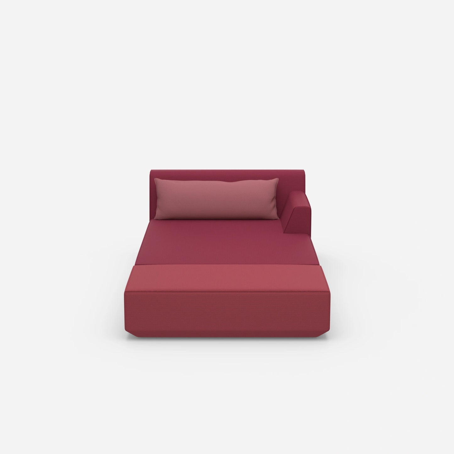 Recamiere for sleeping from the front