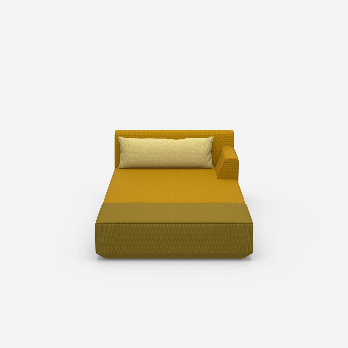 Recamiere for sleeping from the front