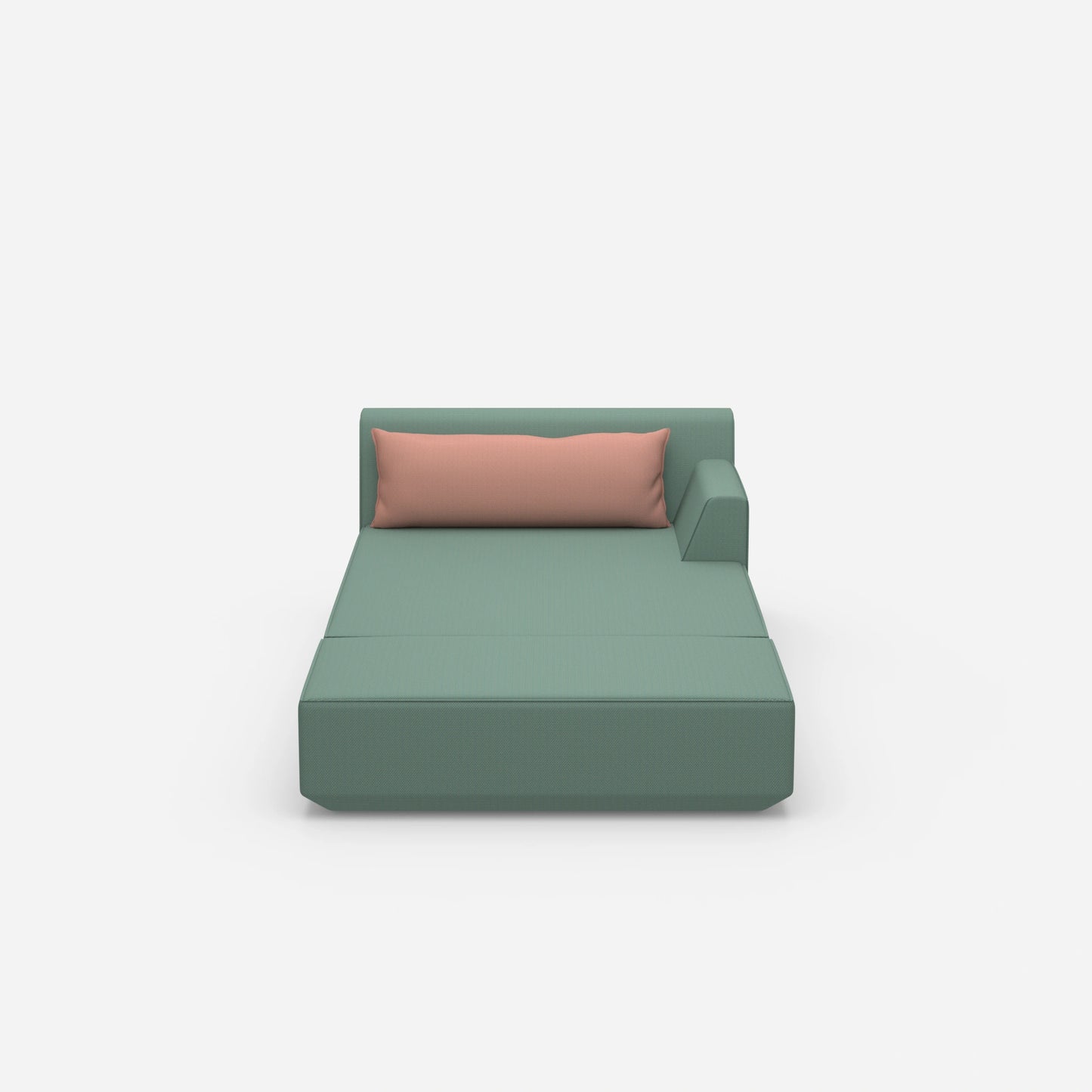 Recamiere for sleeping from the front