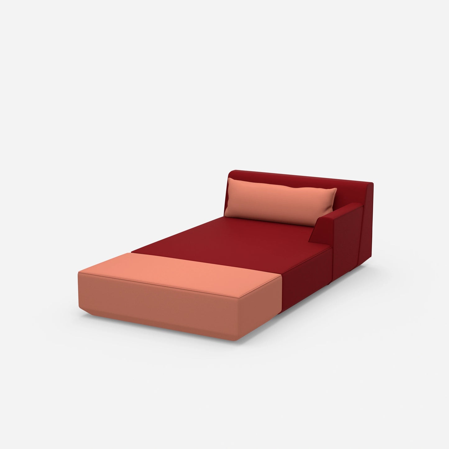 Recamiere for sleeping from the side