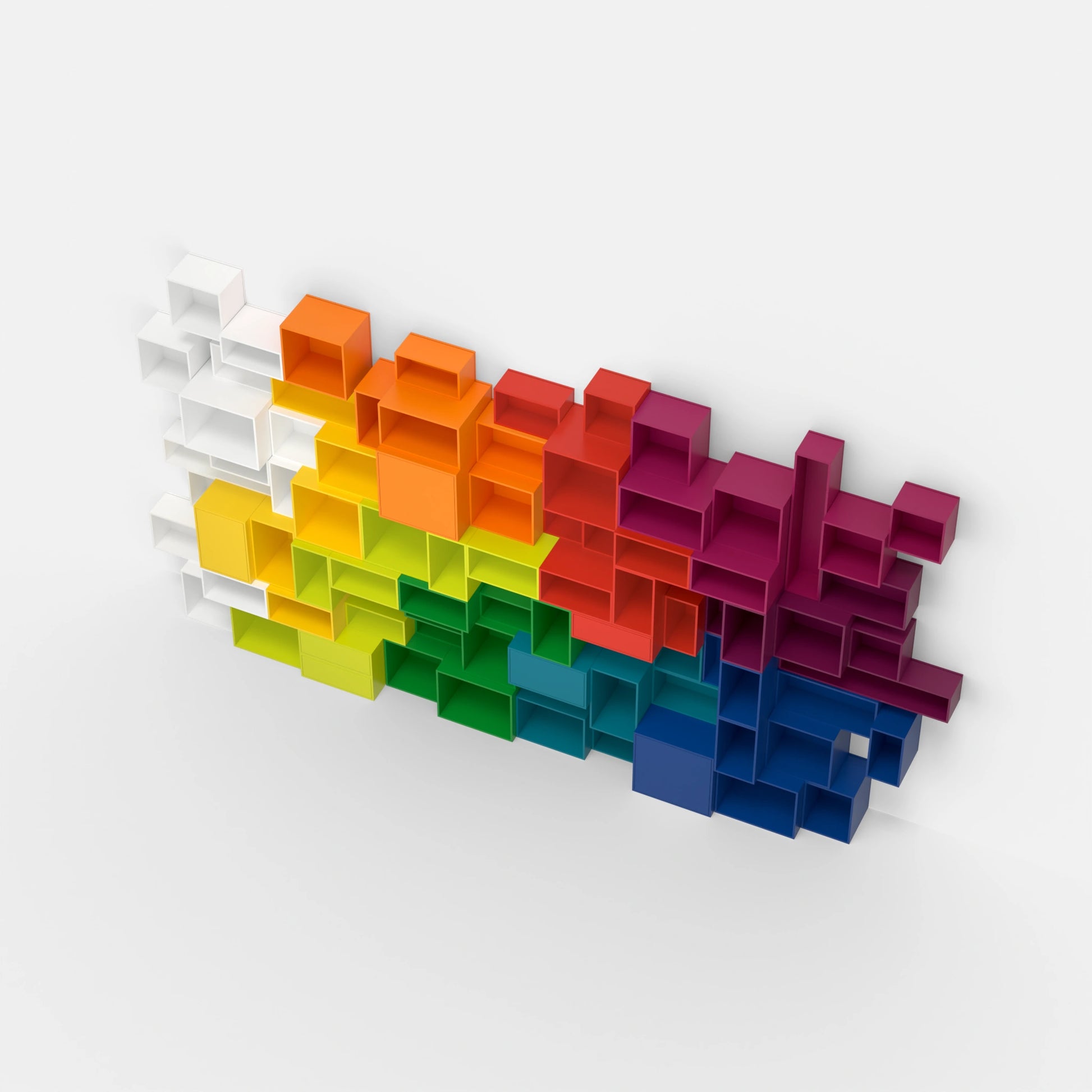 RK019 shelving system from above