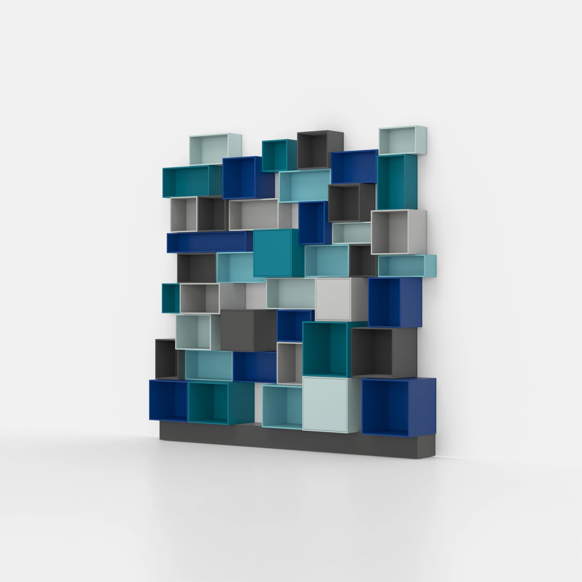 RK1070 shelving system from the left-hand side