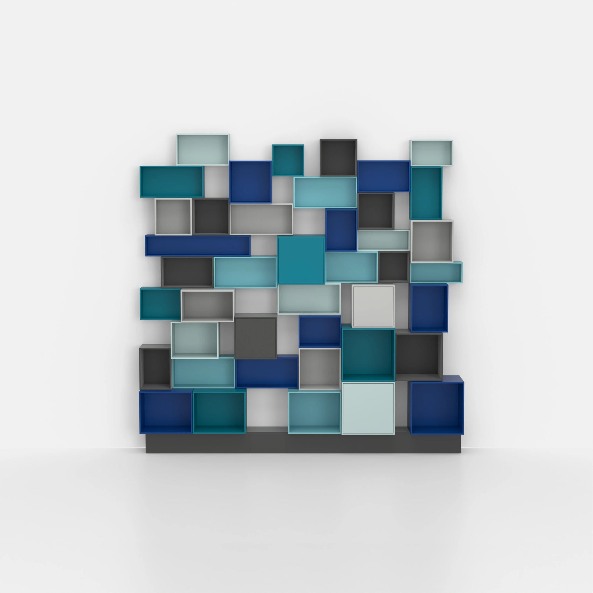 RK1070 shelving system from the front