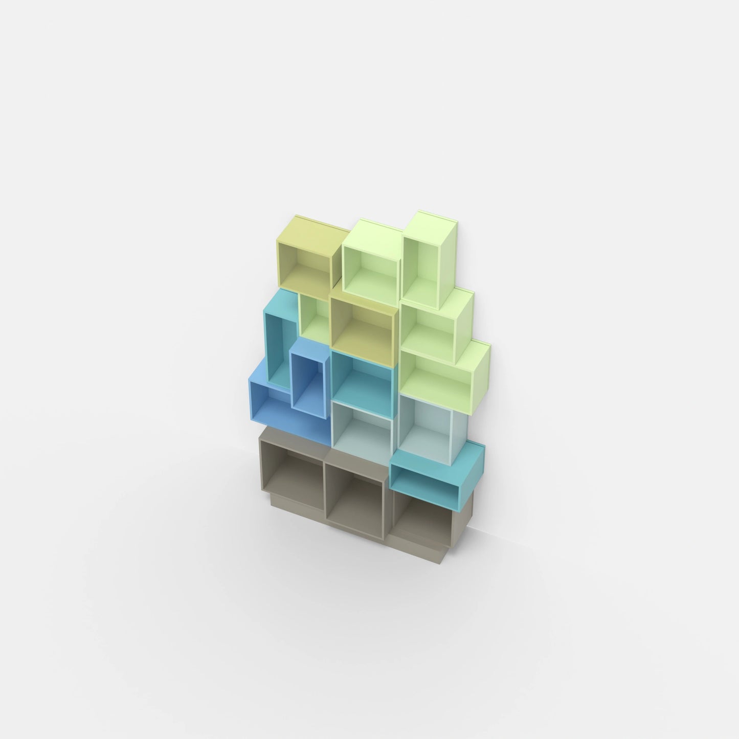 RK136 shelving system from above