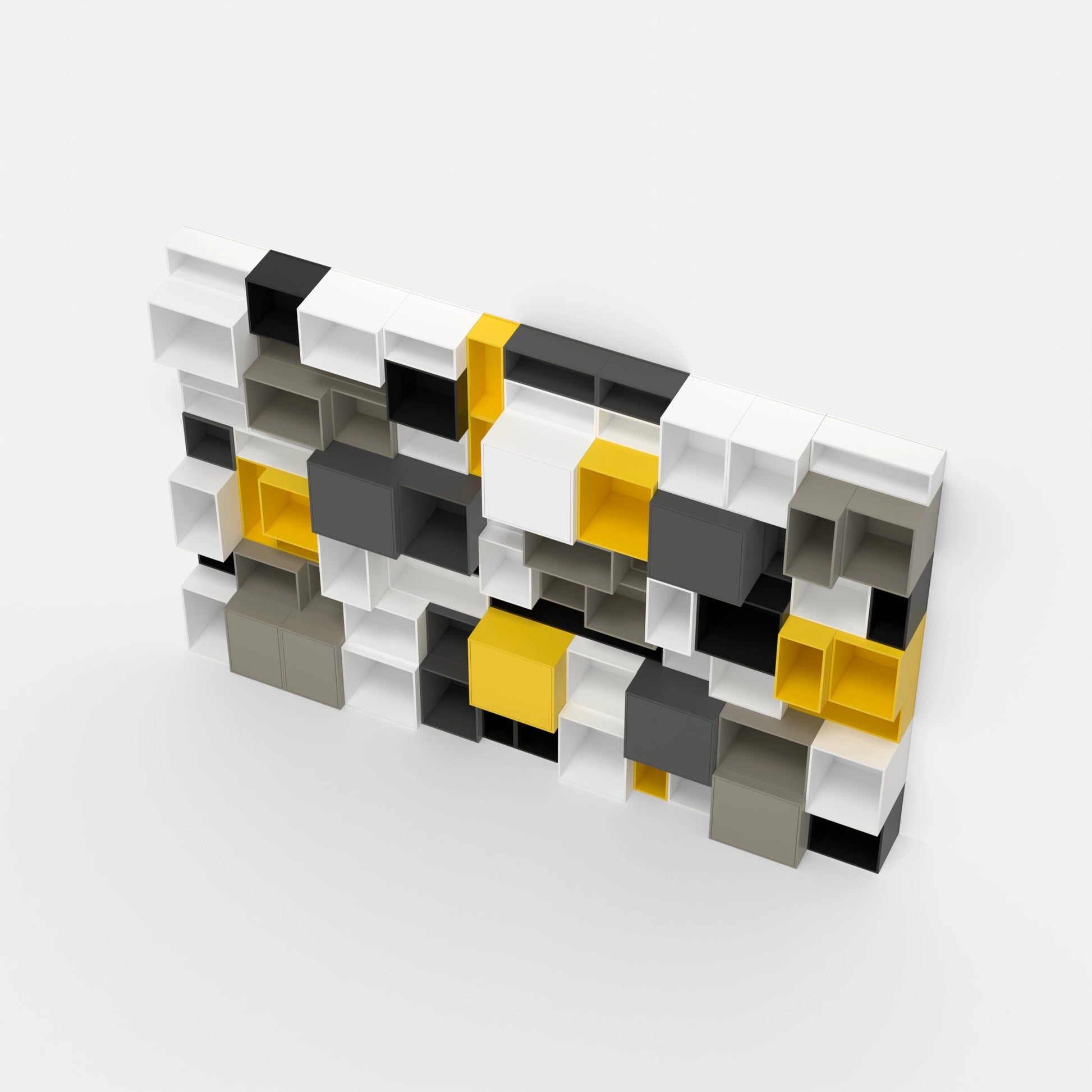 RK168 shelving wall from above