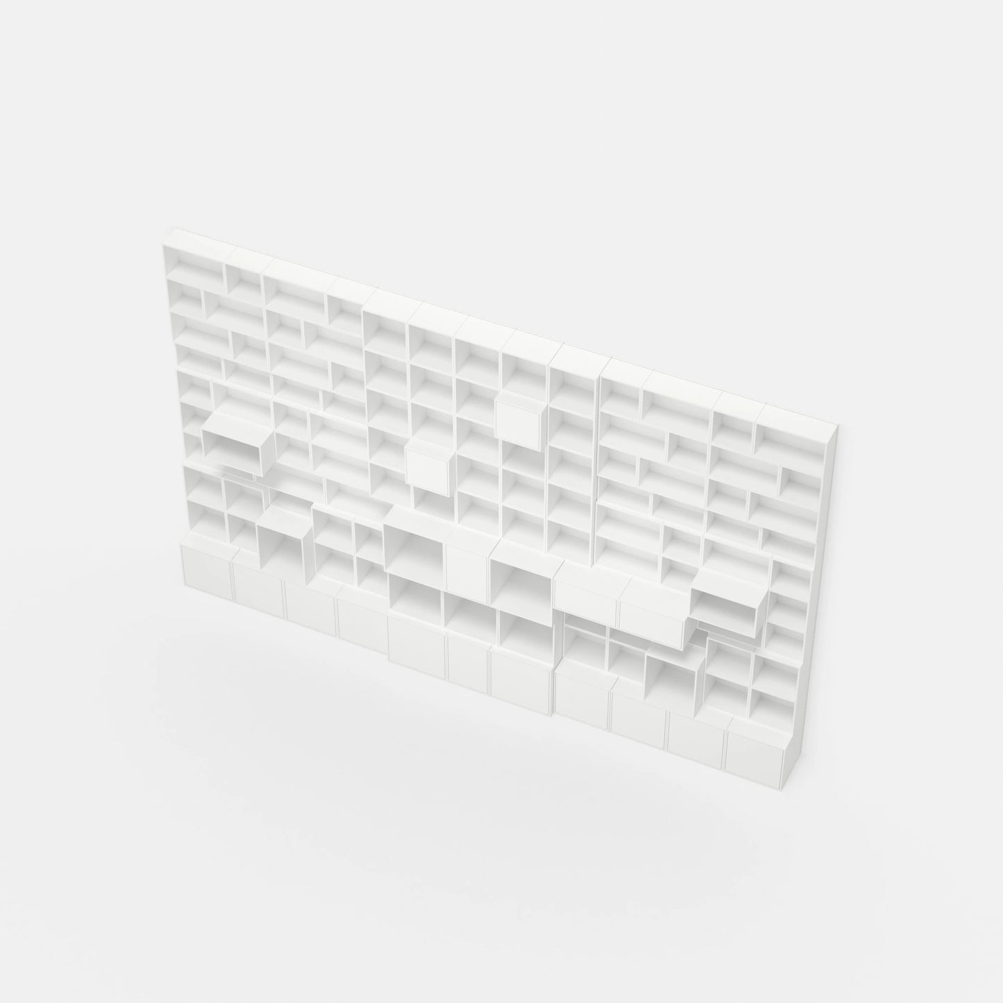RK226 shelving wall from above