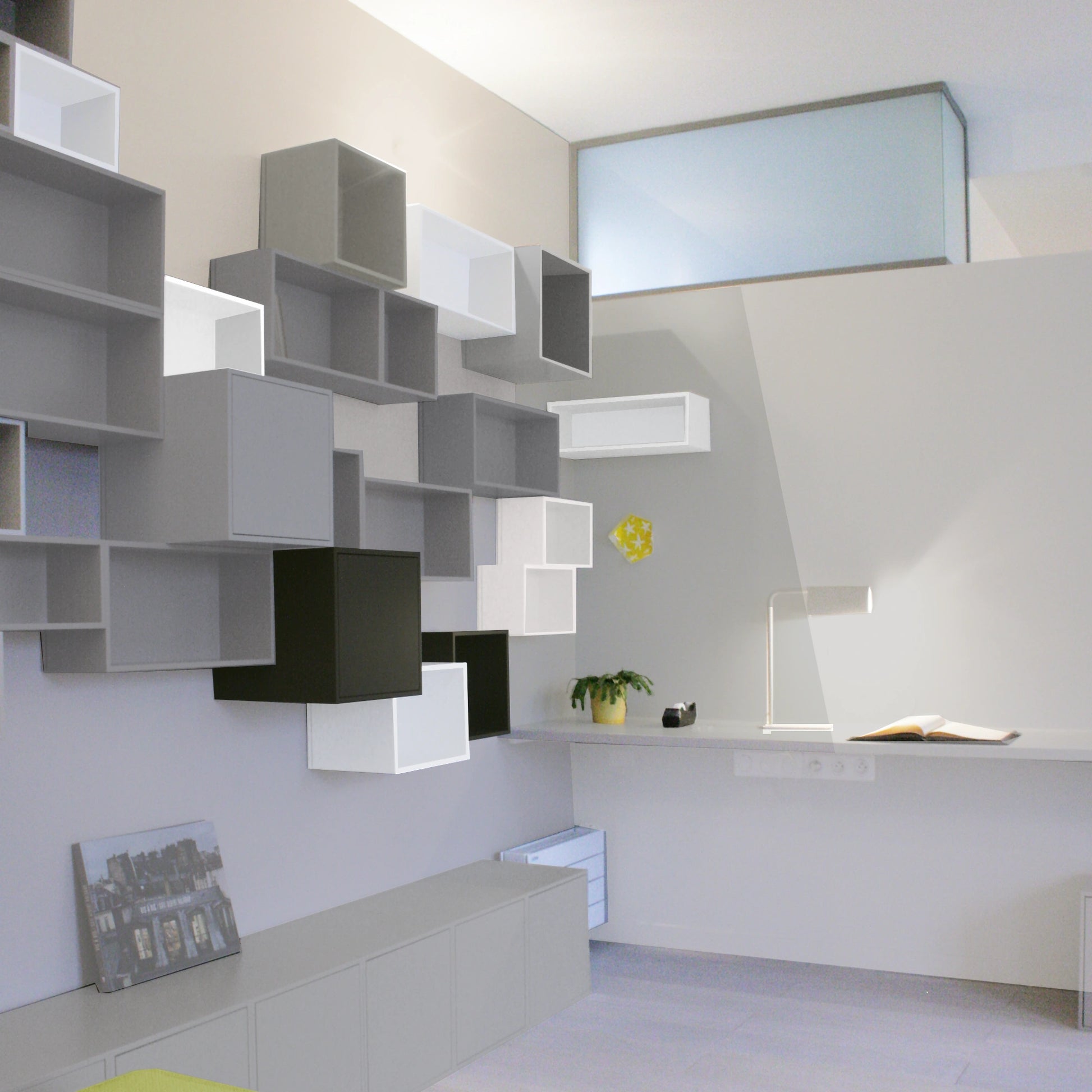 Shelf wall RK241 from the right side