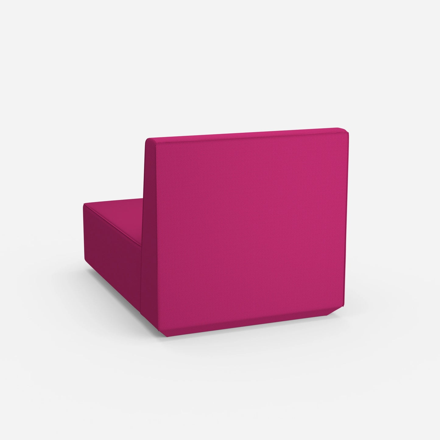Pink recamiere 100 cm wide from behind