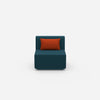 Armchair for small room from the front