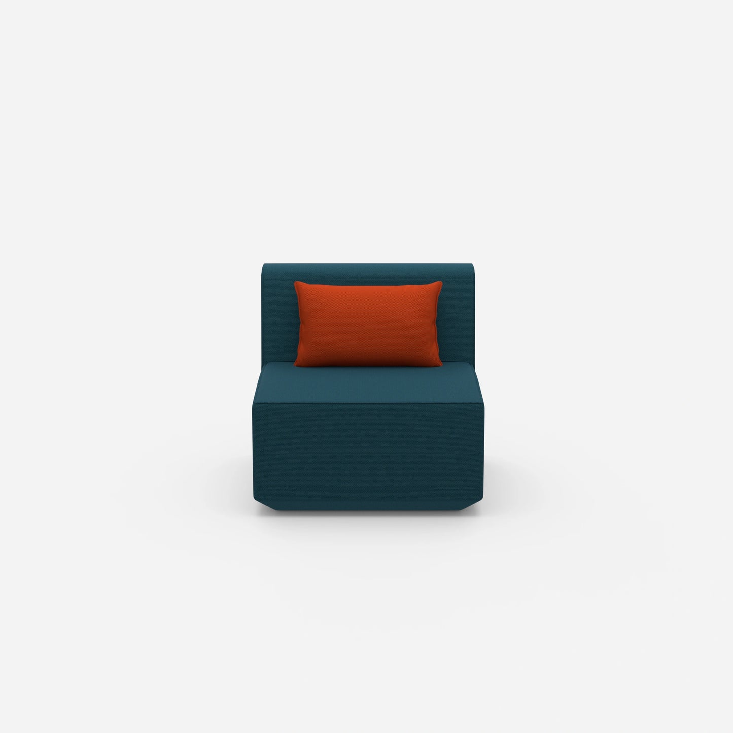 Armchair for small room from the front