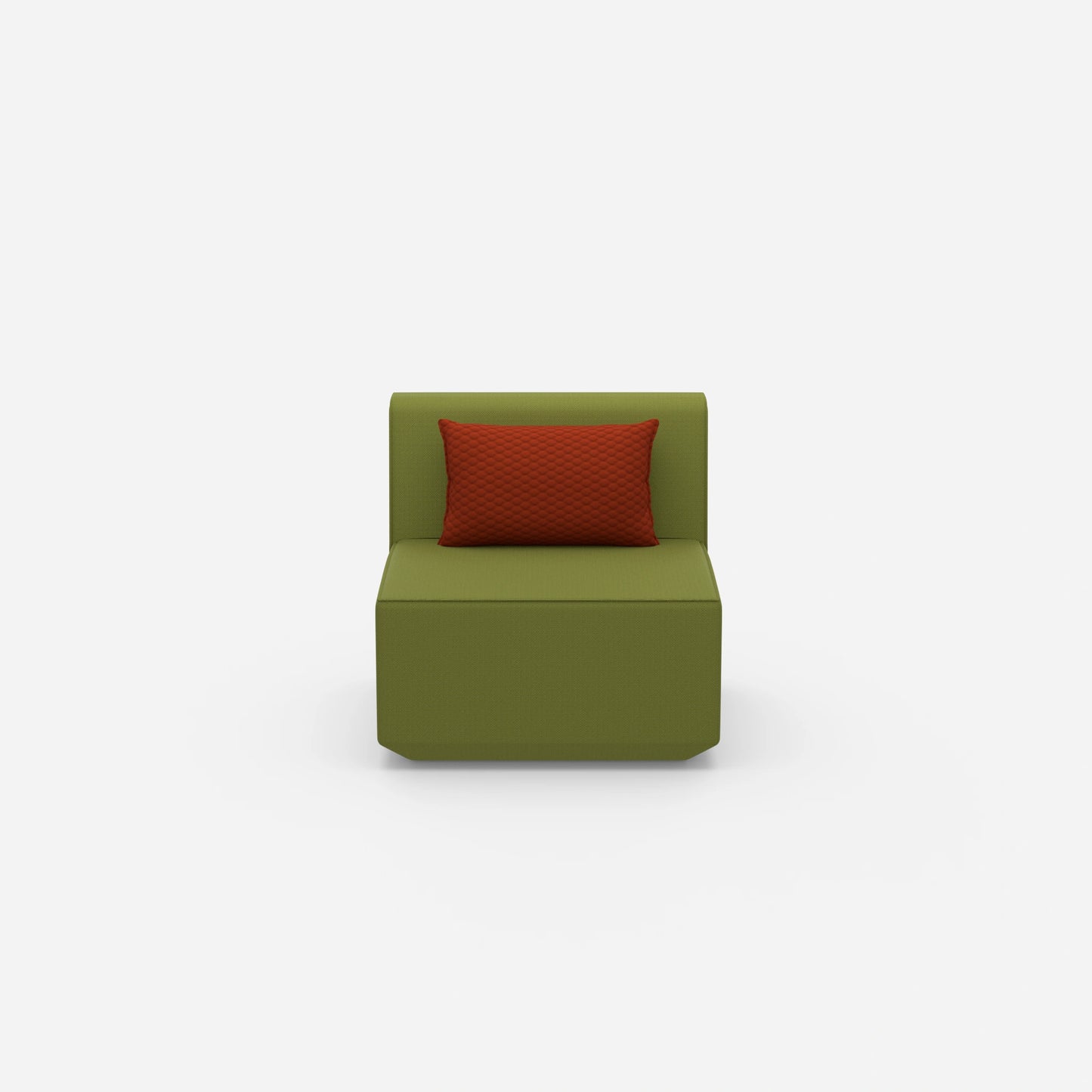 Armchair for small room from the front