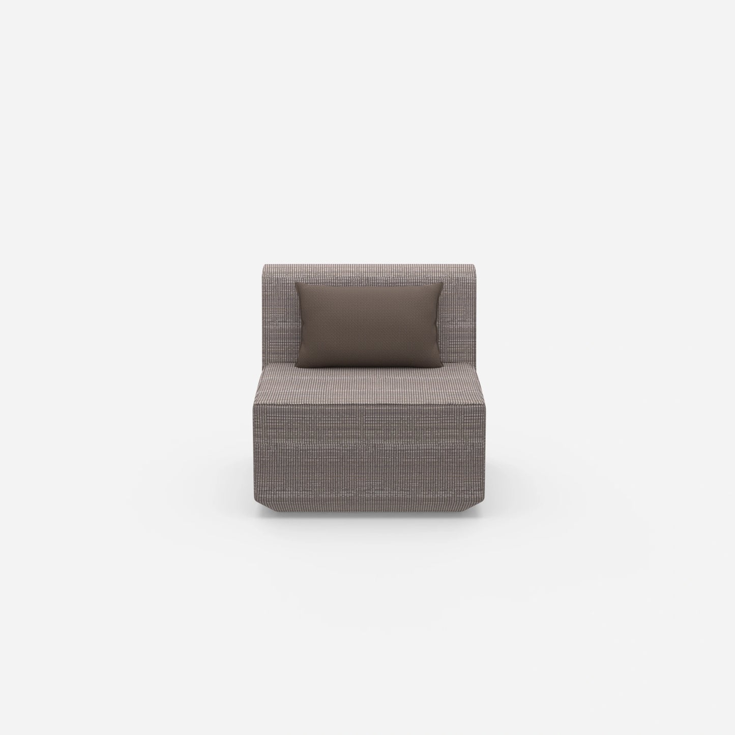 Armchair for small room from the front