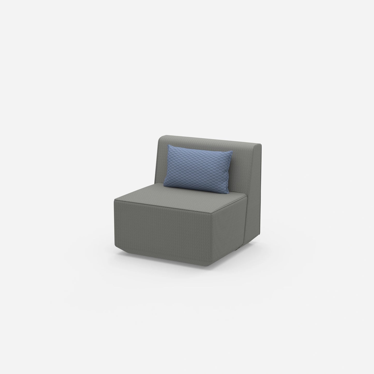 Armchair for small room from the side