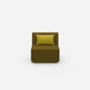 Armchair for small room from the front