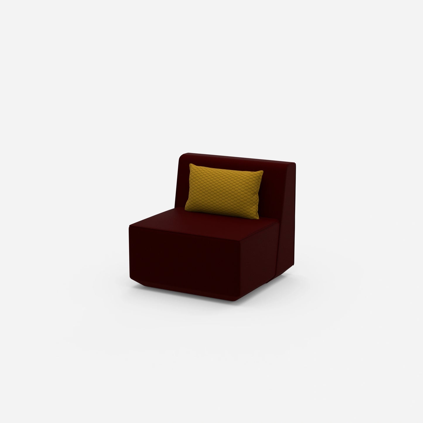 Armchair for small room from the side